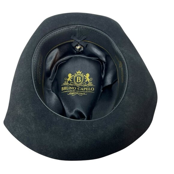 Bruno Capelo XL Hat Cap Australian Wool Fedora Teardrop Crown Fabio FB230 7 1/2 - Picture 7 of 13